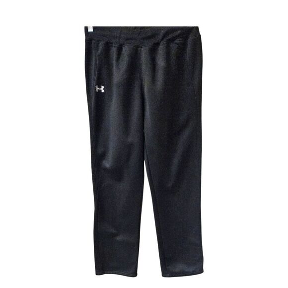UNDER ARMOUR Black Loose Fit Drawstring Workout Pants Size M - Picture 1 of 14